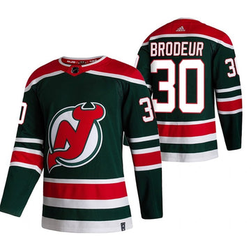 Martin Brodeur New Jersey Devils green Reverse Retro jersey