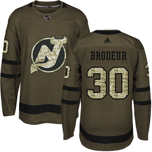 Martin Brodeur New Jersey Devils green Salute To Service jersey