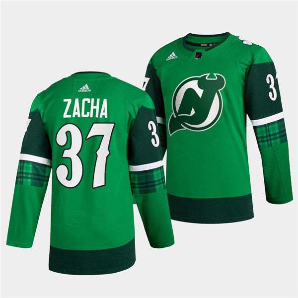 Pavel Zacha New Jersey Devils green jersey
