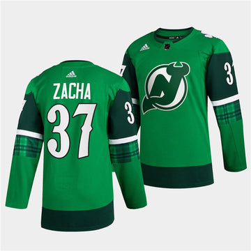 Pavel Zacha New Jersey Devils green jersey