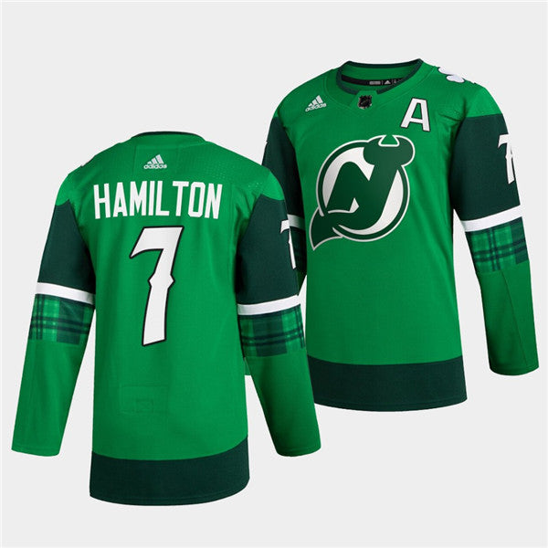 Dougie Hamilton New Jersey Devils green jersey