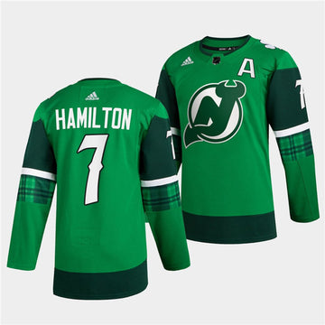 Dougie Hamilton New Jersey Devils green jersey