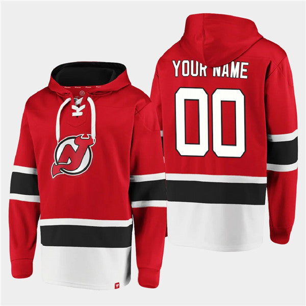 Custom New Jersey Devils red jersey