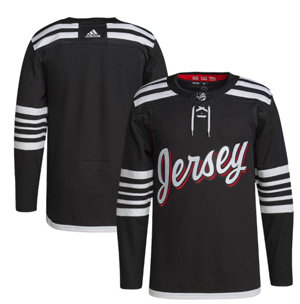 Custom New Jersey Devils black jersey