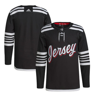 Custom New Jersey Devils black jersey