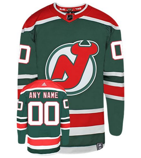 New Jersey Devils green Reverse Retro jersey