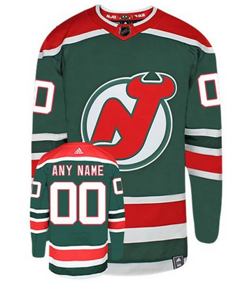 New Jersey Devils green Reverse Retro jersey