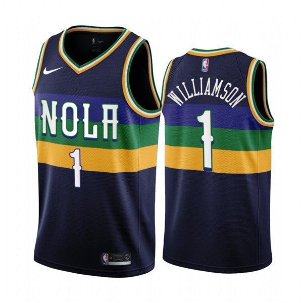 Zion Williamson New Orleans Pelicans black City Edition jersey