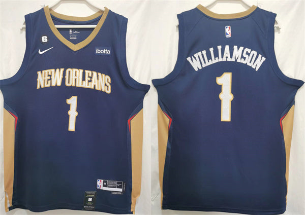 Zion Williamson New Orleans Pelicans navy jersey