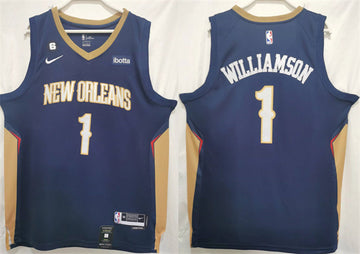 Zion Williamson New Orleans Pelicans navy jersey