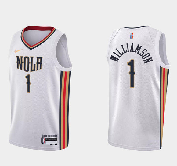 Zion Williamson New Orleans Pelicans white jersey