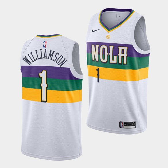 Zion Williamson New Orleans Pelicans white jersey