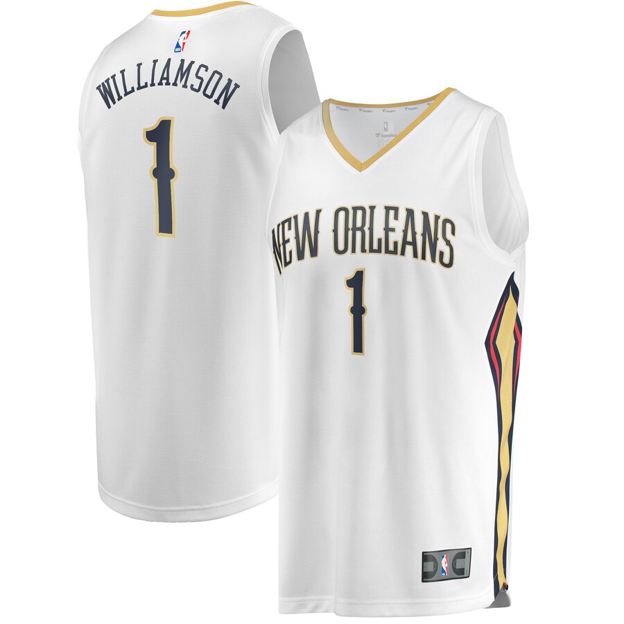 Zion Williamson New Orleans Pelicans white jersey
