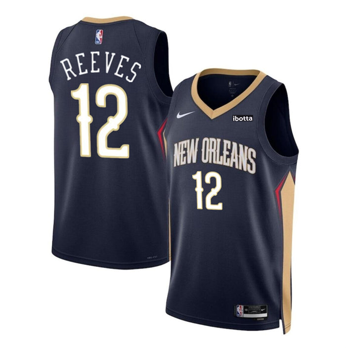 Antonio Reeves New Orleans Pelicans navy jersey