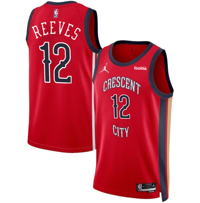 Antonio Reeves New Orleans Pelicans red jersey