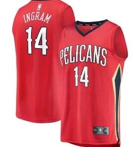 Brandon Ingram New Orleans Pelicans red jersey