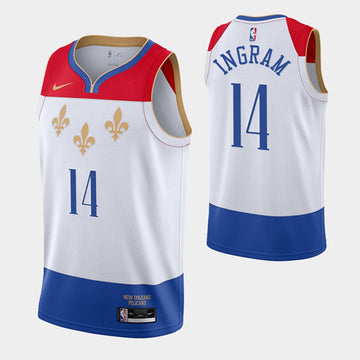 Brandon Ingram New Orleans Pelicans white City Edition jersey