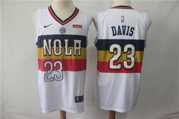 Anthony Davis New Orleans Pelicans white jersey