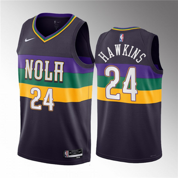 Jordan Hawkins New Orleans Pelicans purple City Edition jersey