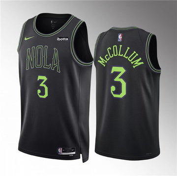 CJ McCollum New Orleans Pelicans black City Edition jersey