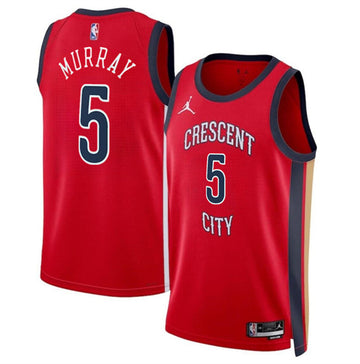 Dejounte Murray New Orleans Pelicans red jersey