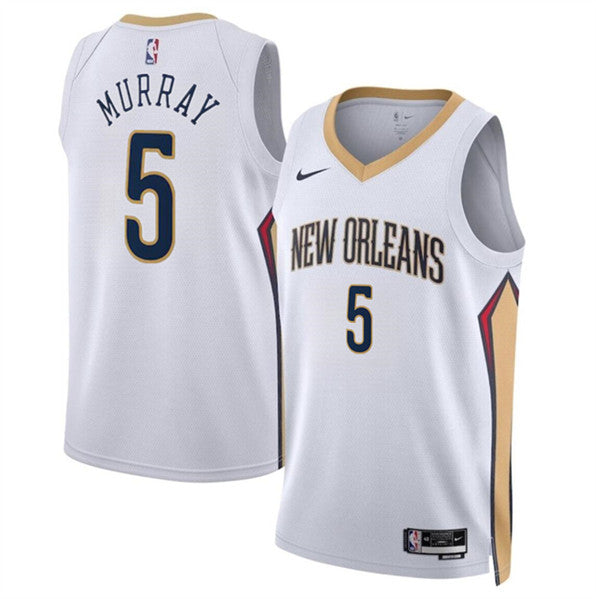 Dejounte Murray New Orleans Pelicans white jersey
