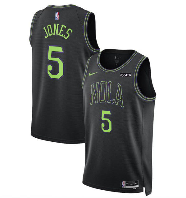 Herbert Jones New Orleans Pelicans black City Edition jersey