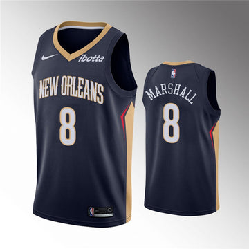 Naji Marshall New Orleans Pelicans navy jersey