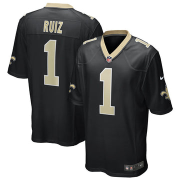 Ruiz New Orleans Saints black Game jersey