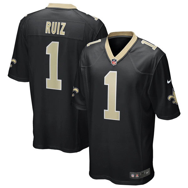 Ruiz New Orleans Saints black Game jersey