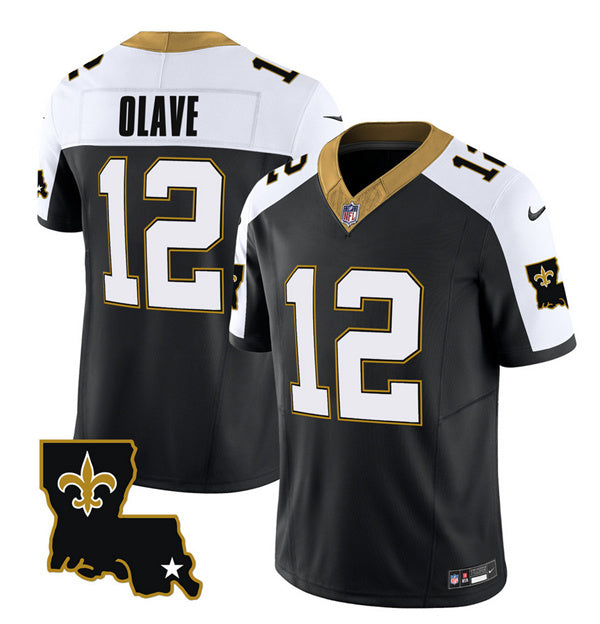 Chris Olave New Orleans Saints black FUSE jersey