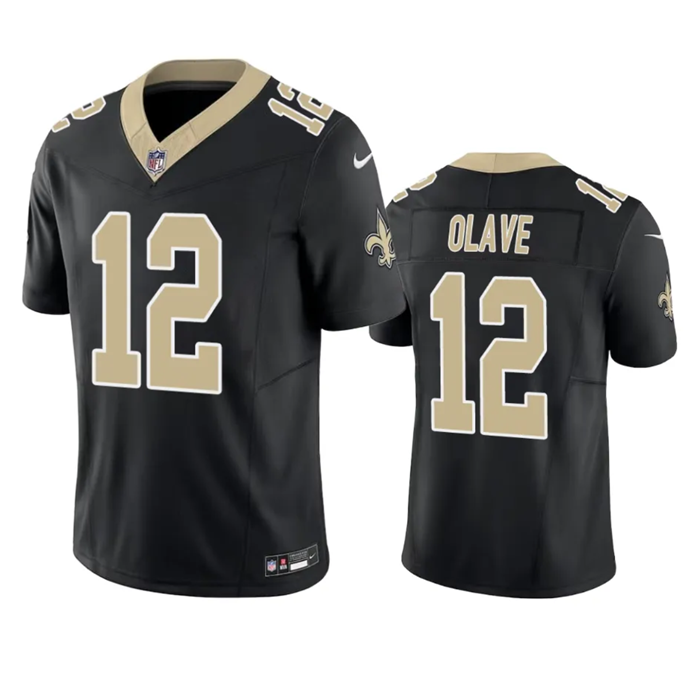 Chris Olave New Orleans Saints black FUSE jersey