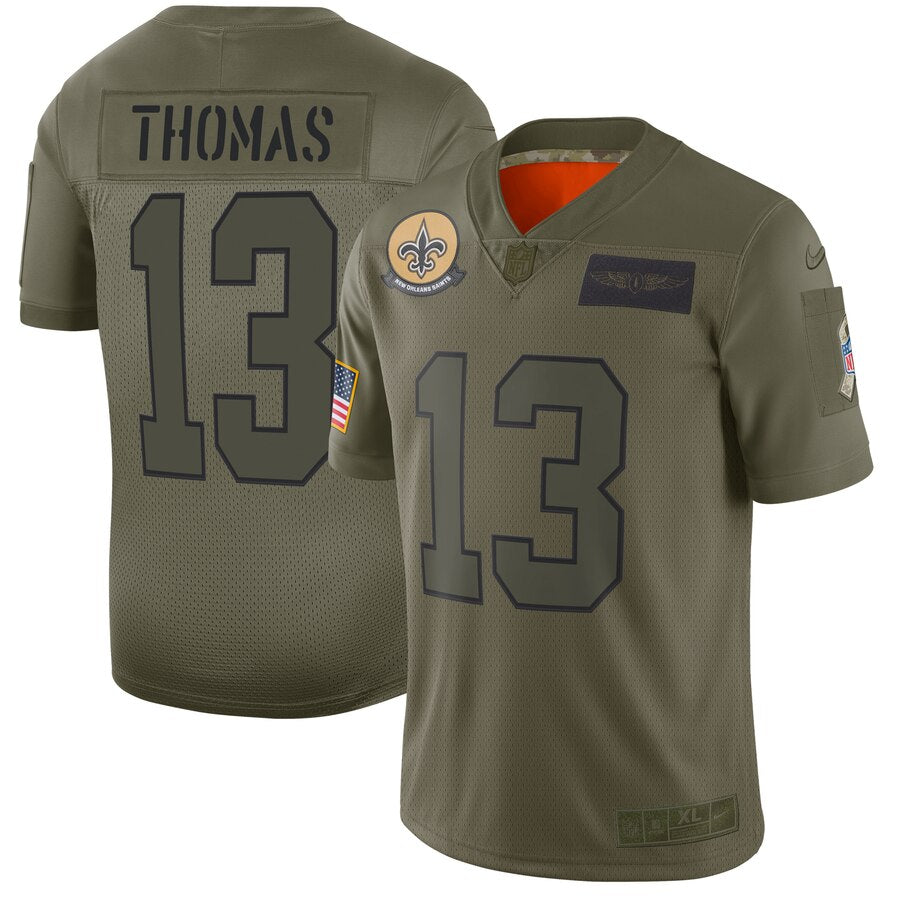Michael Thomas New Orleans Saints camo Salute To Service jersey