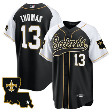 Michael Thomas New Orleans Saints black-white jersey