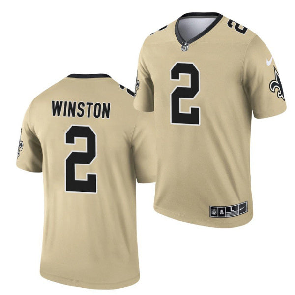 Jameis Winston New Orleans Saints gold Inverted Legend jersey