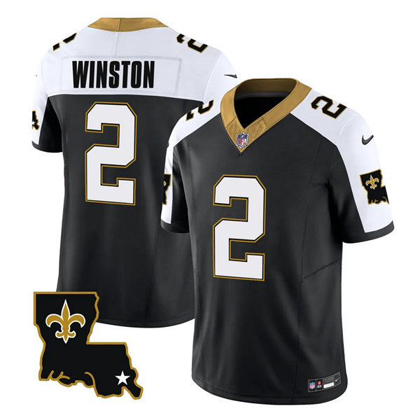 Jameis Winston New Orleans Saints black FUSE jersey