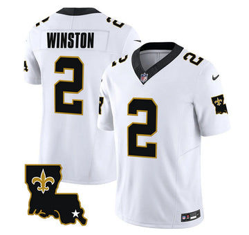 Jameis Winston New Orleans Saints white FUSE jersey