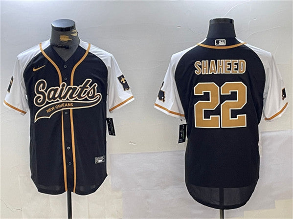 Rashid Shaheed New Orleans Saints black-white jersey