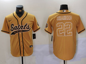 Rashid Shaheed New Orleans Saints gold jersey