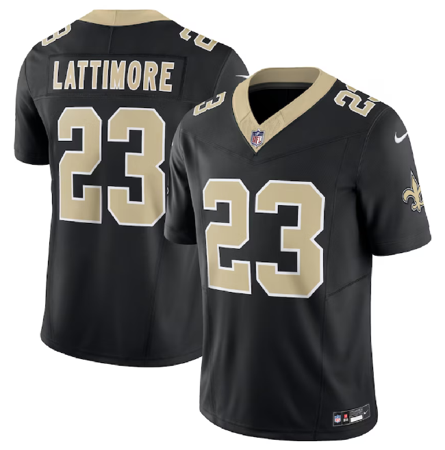 Marshon Lattimore New Orleans Saints black FUSE jersey
