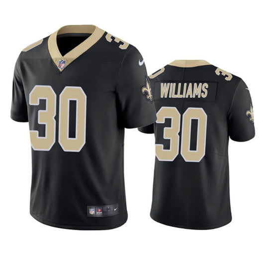 New Orleans Saints #30 Jamaal Williams Black Jersey
