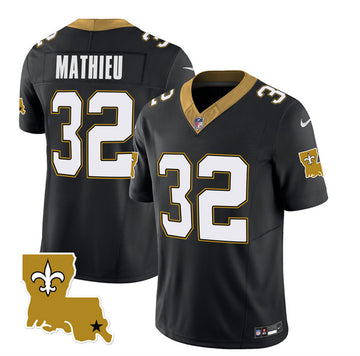 Tyrann Mathieu New Orleans Saints black FUSE jersey