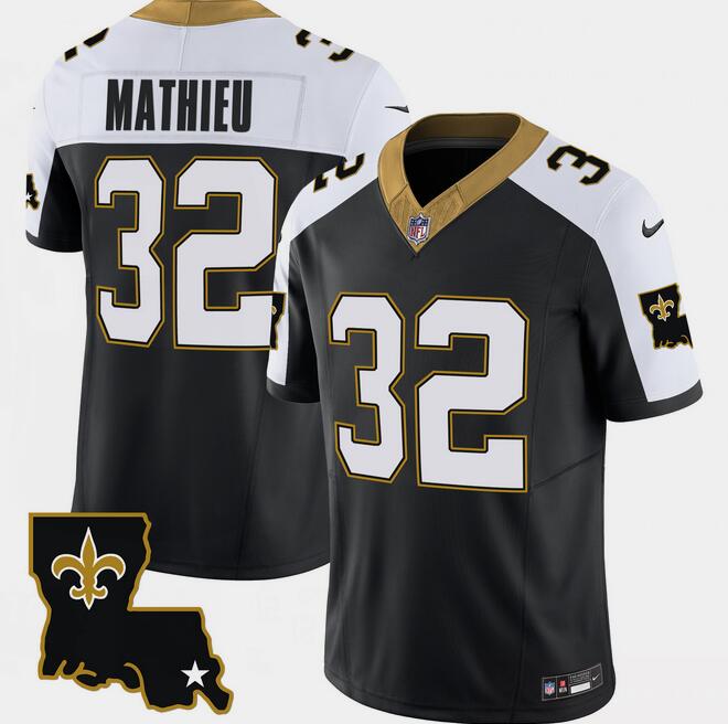Tyrann Mathieu New Orleans Saints black FUSE jersey