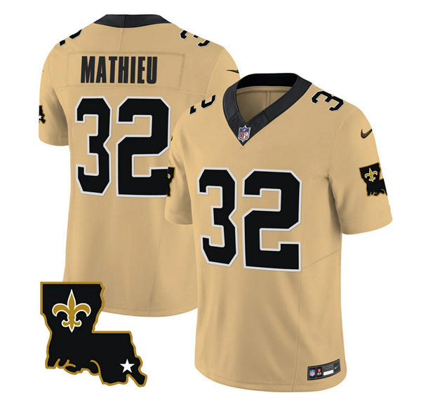 Tyrann Mathieu New Orleans Saints gold FUSE jersey