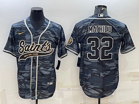 Tyrann Mathieu New Orleans Saints gray Camo jersey