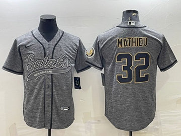 Tyrann Mathieu New Orleans Saints gray jersey