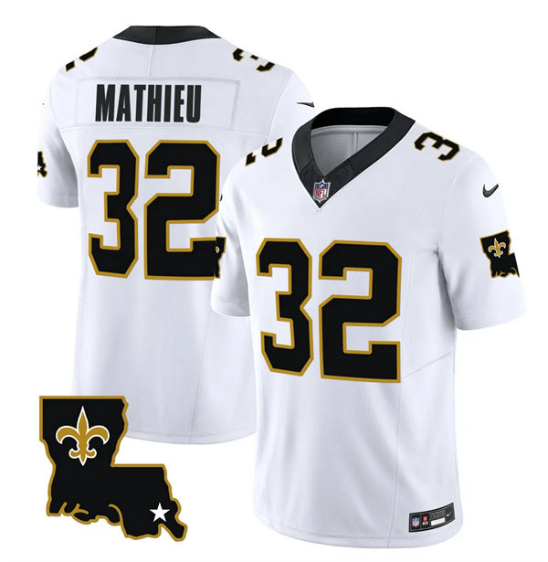 Tyrann Mathieu New Orleans Saints white FUSE jersey