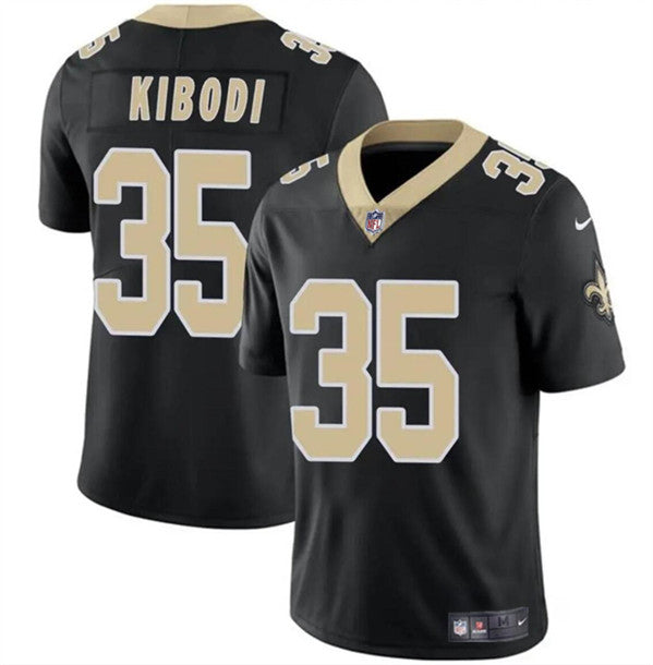 New Orleans Saints #35 Jacob Kibodi Black Jersey