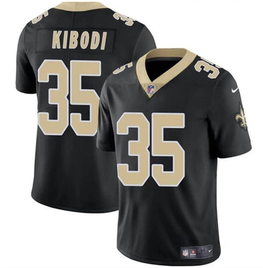 New Orleans Saints #35 Jacob Kibodi Black Jersey