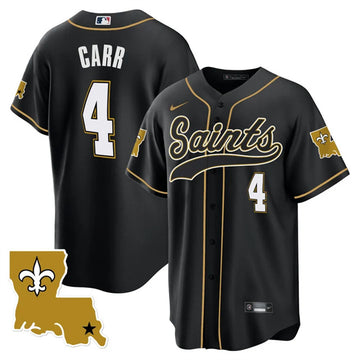 Derek Carr New Orleans Saints black jersey
